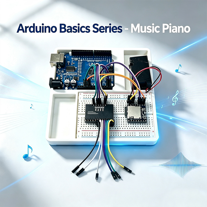 Diy Electronics Kits For Beginners - Arduino Basics Series Music Piano DIY