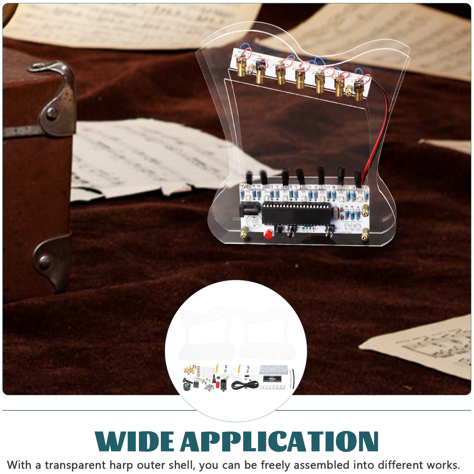Diy Electronics Kits For Beginners - 1Set Electronic Harp DIY Soldering Kit