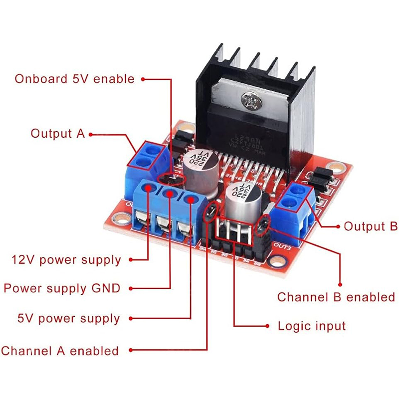 L298N driver board module L298 - L298N Motor Driver recension och pris