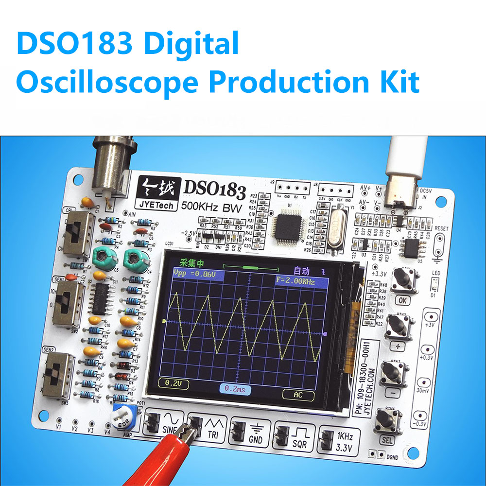 DC 5V DSO183 Digital Oscillosc - Diy Electronics Kits For Beginners recension och pris