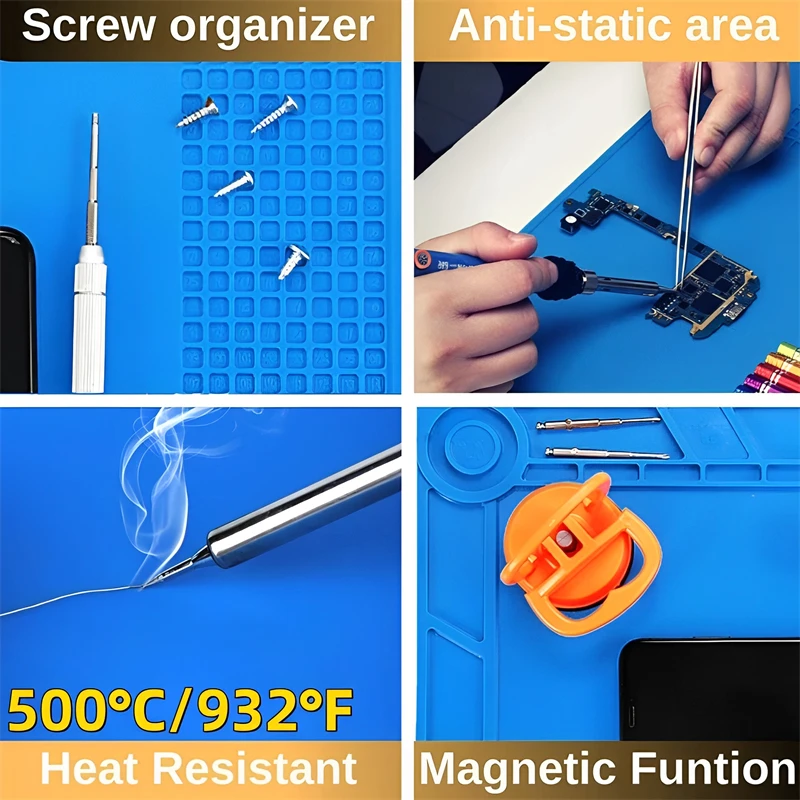 Silicone Soldering Mat ESD Ant - Diy Electronics Repair recension och pris