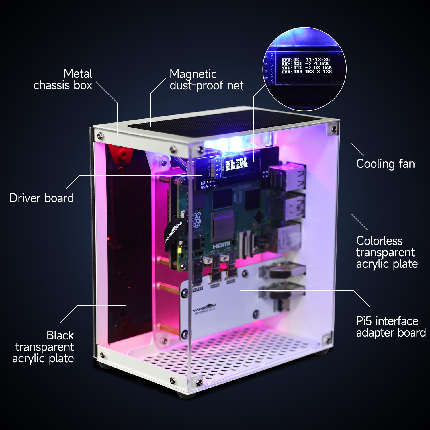 Raspberry Pi 5 Case Protective - Diy Electronics Raspberry Pi recension och pris