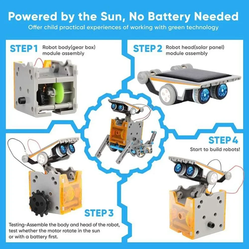13 in 1 Solar Powered Robot Sc - Diy Electronics Project recension och pris