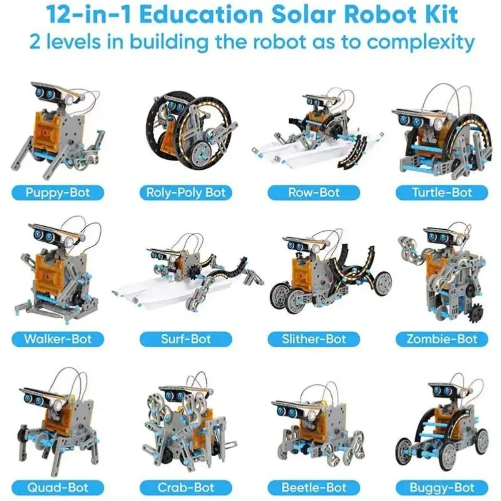 13 in 1 Solar Powered Robot Sc - Diy Electronics Project recension och pris